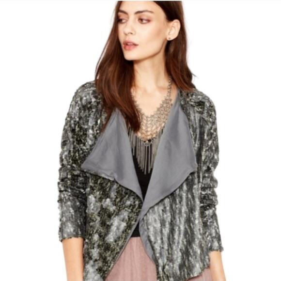 Free People Luxury Drippy Sequin Jacket - Picture 10 of 14